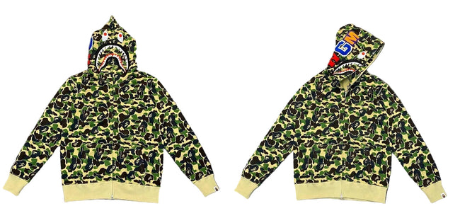 BAPE Shark Camo Full Zip Hoodie Hover Image