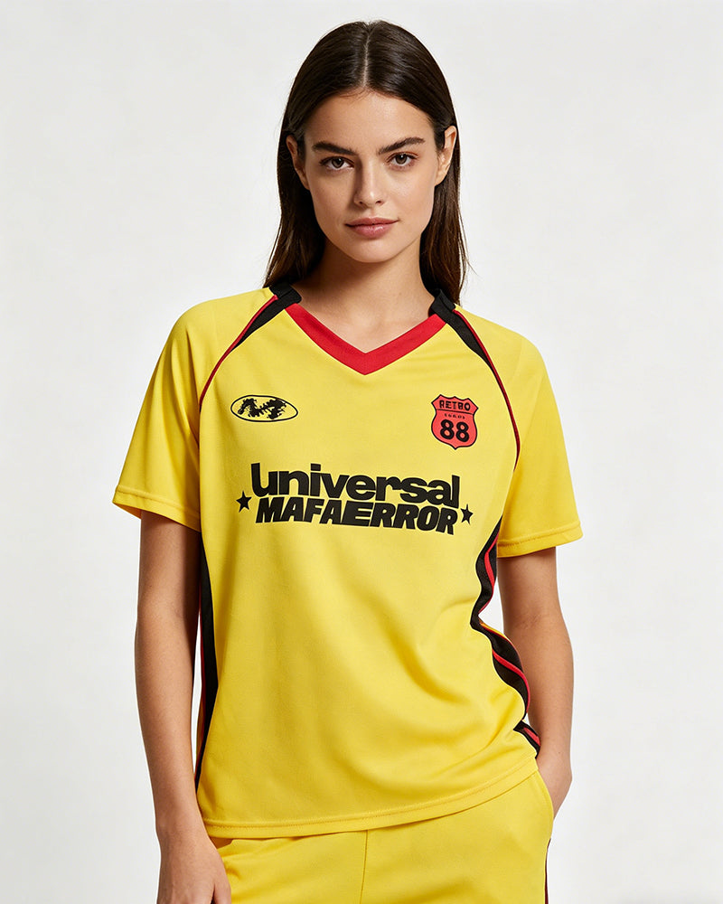 Color-blocked short-sleeved top (women's)