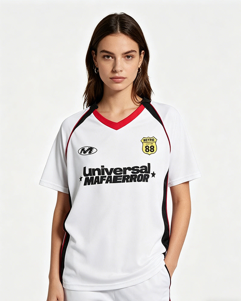 Color-blocked short-sleeved top (women's)