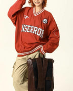 American retro letter long sleeves