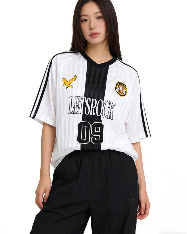 Striped athletic T-shirt Hover Image