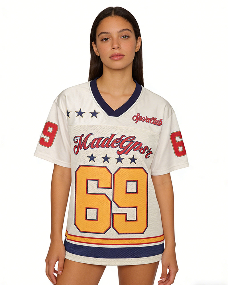 Paneled Breathable Short-Sleeve Top