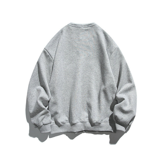 Solid color faux two-piece sweatshirt Main Image