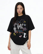 Retro casual short sleeves