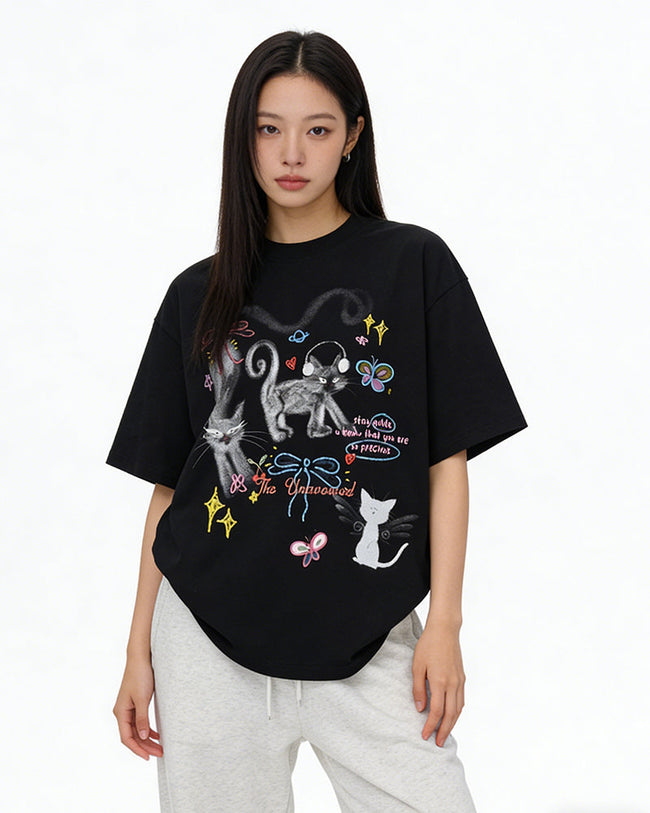 Retro casual short sleeves Hover Image