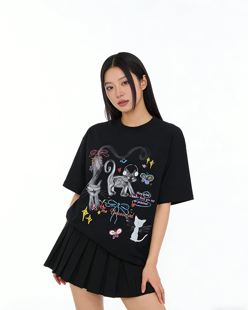 Retro casual short sleeves