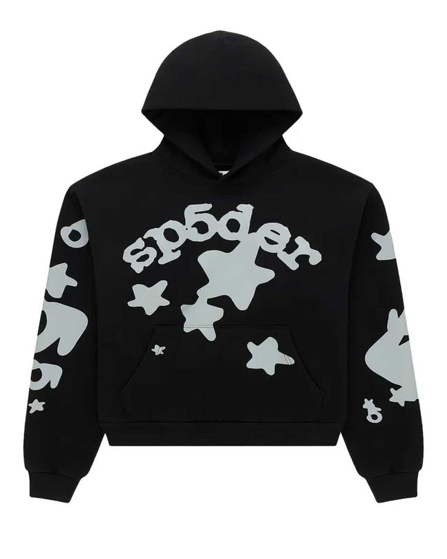 Sp5der Beluga 3M Reflective Hoodie Black Hover Image