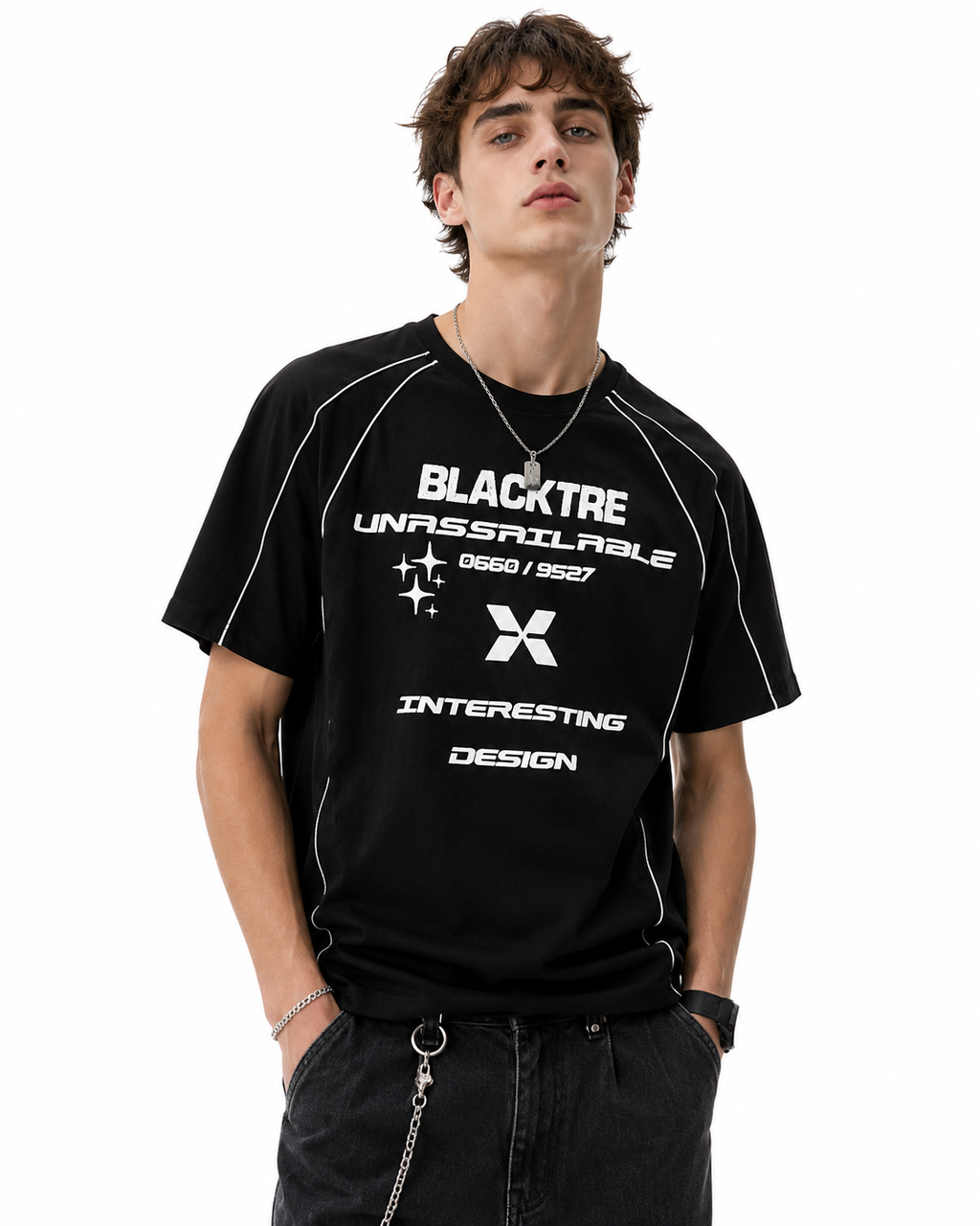 Retro crew neck short sleeves