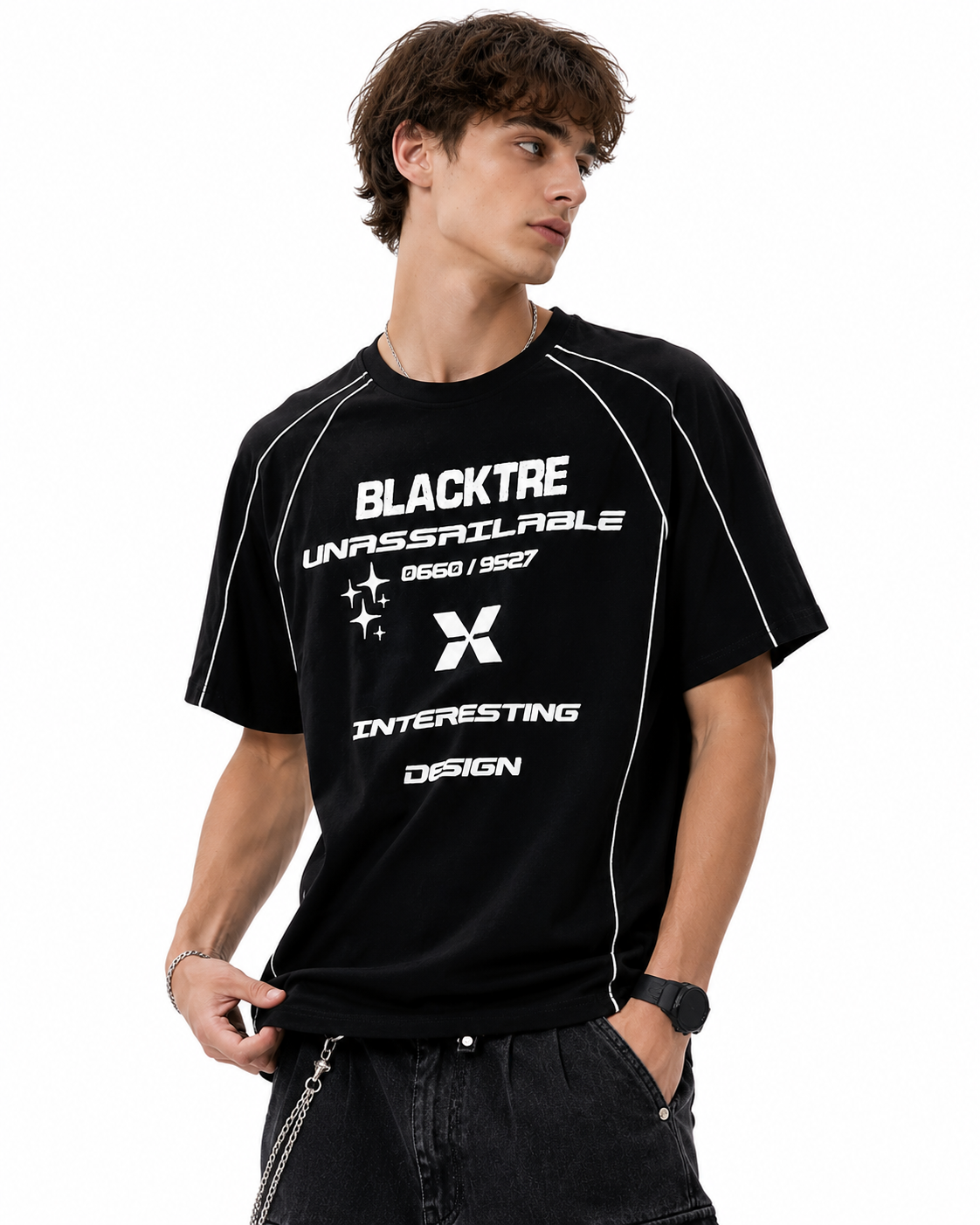 Retro crew neck short sleeves