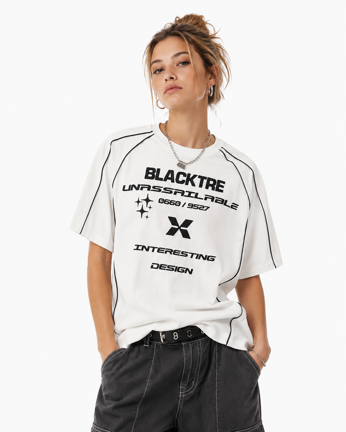 Retro crew neck short sleeves