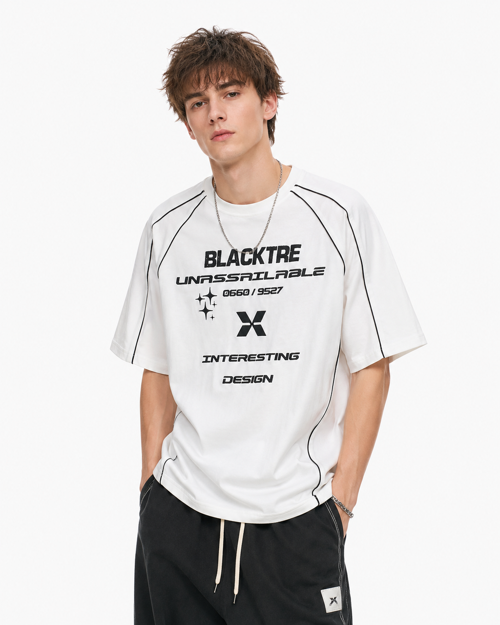 Retro crew neck short sleeves