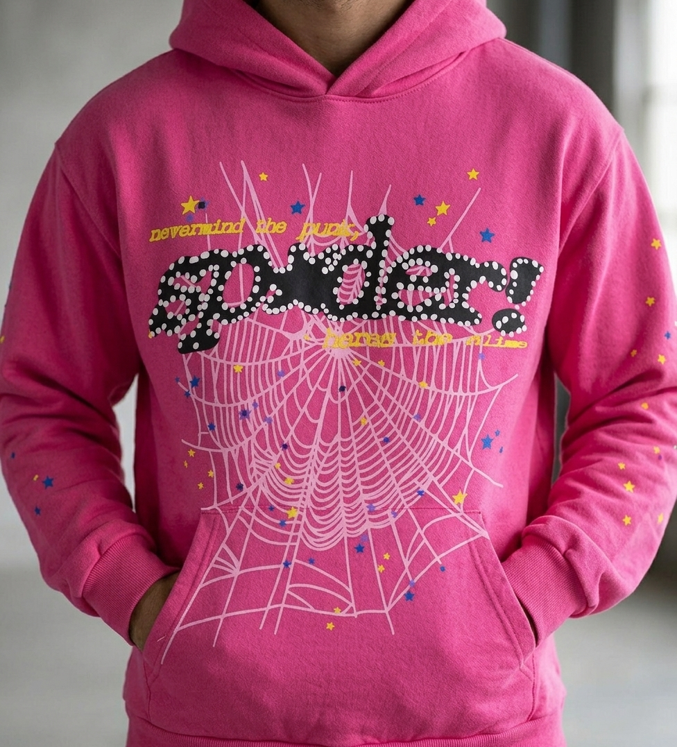 Sp5der P*NK V2 Hoodie