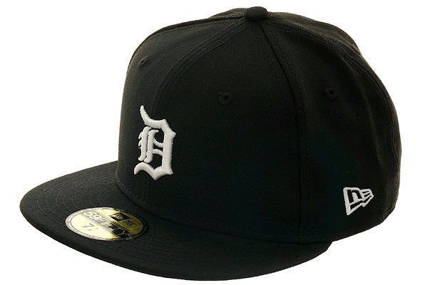 New Era 59Fifty Detroit Tigers Fitted Hat - Black, White Main Image