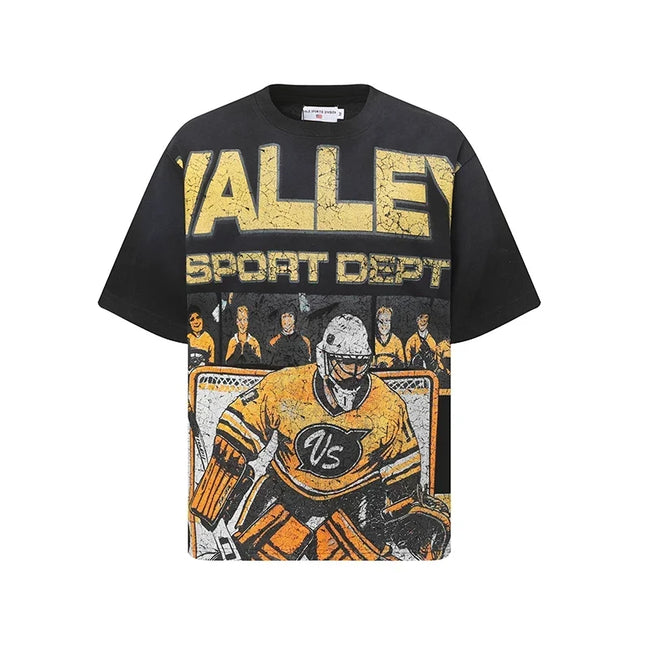 Valleydream Black Valley Sport Dept Vintage Hockey Graphic T-Shirt Hover Image