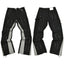Gallery Dept. Contrast Side Panel & Spray Stripe Utility Cargo Pants