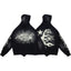 HELLSTAR Black Vintage Flame Star Hoodie