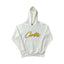 White Script Logo Hoodie – Oversized Streetwear Pullover Sweatshirt