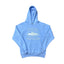 Sky Blue Vintage Graphic Hoodie – Oversized Streetwear Pullover Sweatshirt
