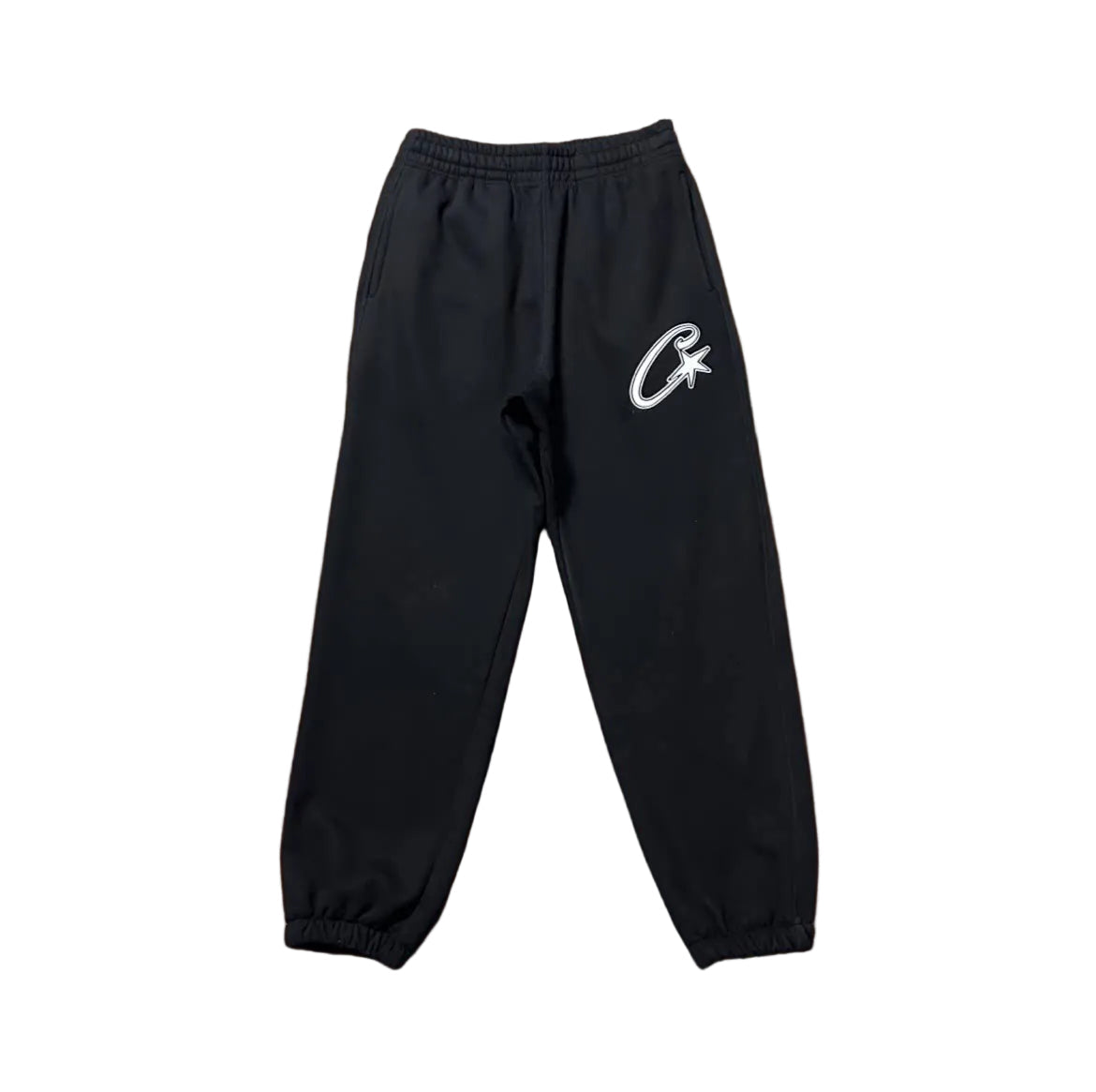 Black Script Logo Sweatpants – Oversized Streetwear Joggers