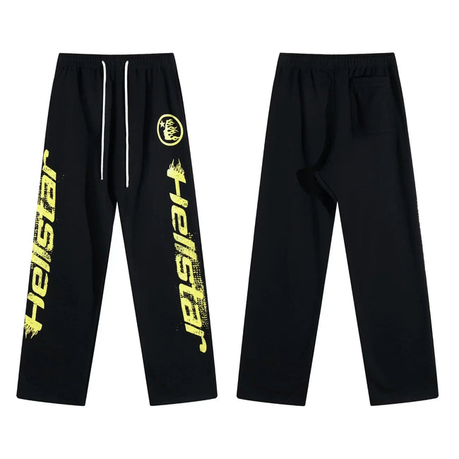 Hellstar Black Yellow Label Sweatpants Hover Image