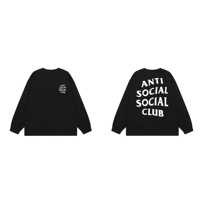 Anti Social Social Club Classic Long Sleeve T-Shirt - Black/White Hover Image