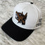 Hellstar White Black Wolf Head Flat Brim Cap