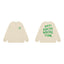 Anti Social Social Club Green Circle Logo Long Sleeve T-Shirt - Cream