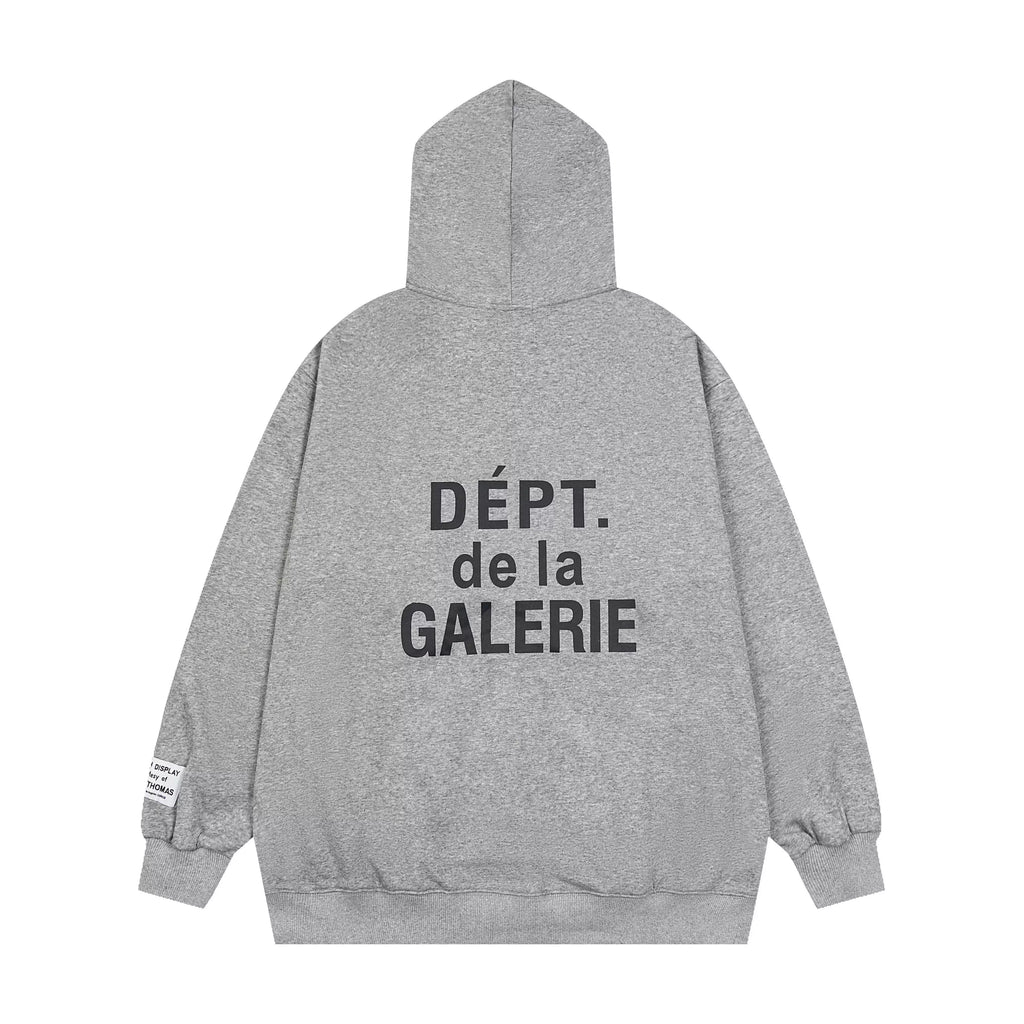 Gallery Dept. Back Logo Graphic Zip-Up Hoodie