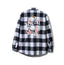 Anti Social Social Club Cherry Blossom Plaid Flannel Shirt - Black/White