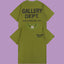 Gallery Dept. Hollywood Logo Short Sleeve T-Shirt - Olive Green/Black