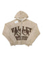 Valley Sports Division Graphic Zip‑Up Hoodie, Unisex Khaki Washed Streetwear Jacket