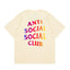 Anti Social Social Club Gradient Rainbow Logo T-Shirt - Cream