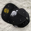Hellstar Black White Flame Star Flat Brim Cap