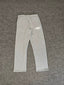 Light Gray Straight-Leg Sweatpants | Minimalist Streetwear Pants with Logo Detail