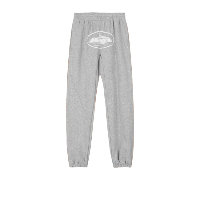Grey Vintage Graphic Sweatpants – Oversized Streetwear Joggers Hover Image