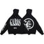 HELLSTAR Black GAROS Letter Graphic Hoodie