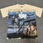 VALEFOREVER Cream Grim Reaper Retro Horror Movie Graphic Short Sleeve T-Shirt