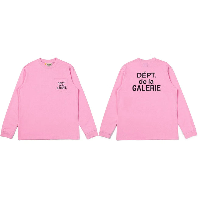 Gallery Dept. Pocket DÉPT. de la GALERIE Long Sleeve T-Shirt - Pink Hover Image
