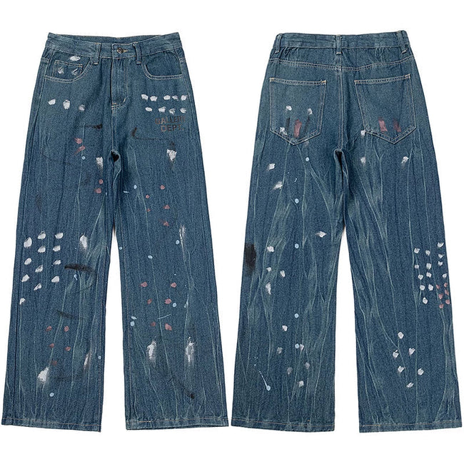 Gallery Dept. Painted & Distressed Relaxed Denim Jeans Hover Image