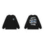 Anti Social Social Club Blue Circle Logo Long Sleeve T-Shirt - Black
