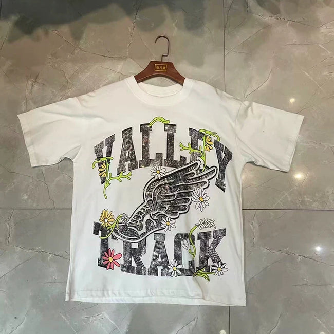 Valleydream White Wing Floral Valley Track Vintage Graphic T-Shirt Hover Image