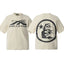 Hellstar Cream Black Logo Portrait Tee