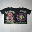 Hellstar Meditation Skeleton Vintage Print T-shirt