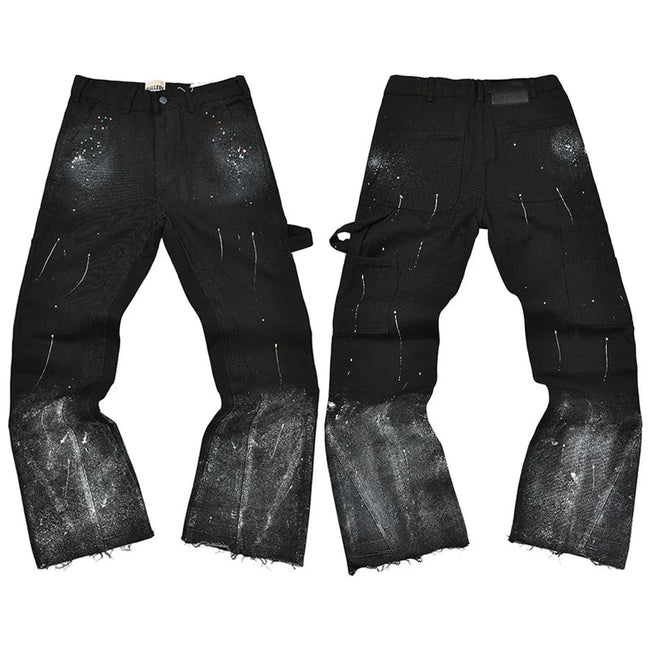 Gallery Dept. Heavy Brushstroke Paint Splatter Utility Cargo Pants Hover Image