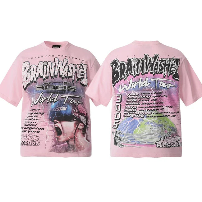 Hellstar Pink World Tour Collage Tee Hover Image