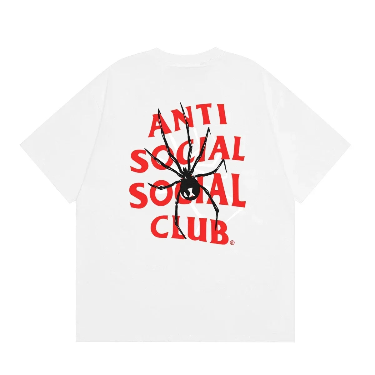 Anti Social Social Club Spider Red Logo T-Shirt - White
