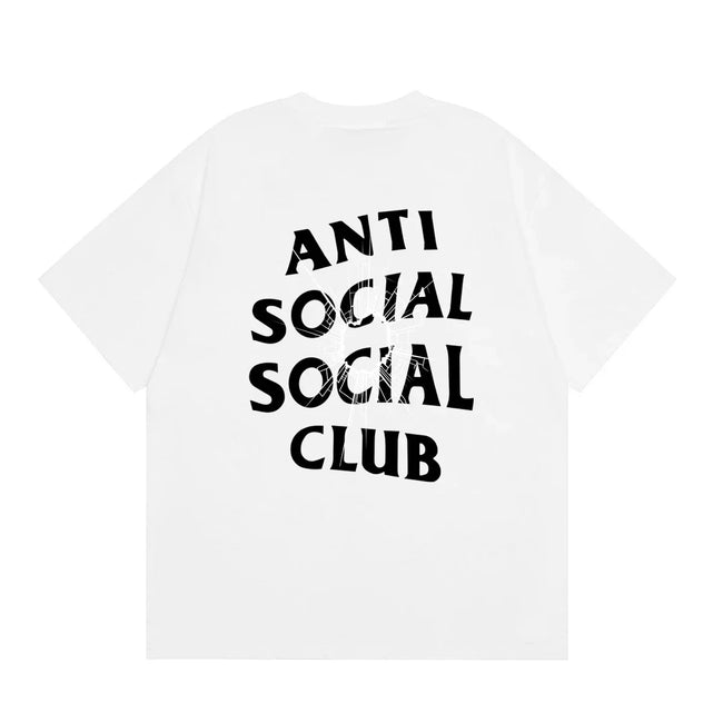 Anti Social Social Club Distressed Texture Logo T-Shirt - White Hover Image
