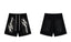 Hellstar Black White Print Shorts