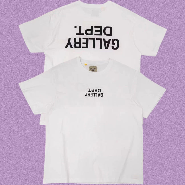 Gallery Dept. Inverted Logo Short Sleeve T-Shirt - White/Black Hover Image