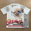VALEFOREVER White 199X Where Grit Meets Dream Portrait Vintage Graphic T-Shirt